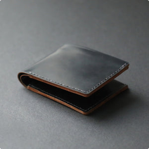 MAKR™ Landscape Billfold Wallet Cordovan - BLACK