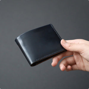 MAKR™ Landscape Billfold Wallet Cordovan - BLACK