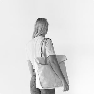 MAKR™ Canvas and Leather Fold Weekender Revised - DUNE