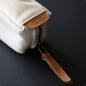 MAKR™ Canvas Pen/Pencil Case - NATURAL