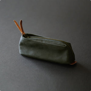 MAKR™ Canvas Pen/Pencil Case - ARMY GREEN