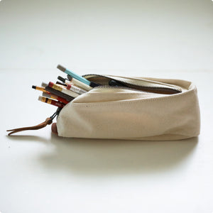 MAKR™ Canvas Pen/Pencil Case - NATURAL