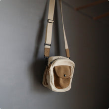 이미지를 갤러리 뷰어에 로드 , MAKR™ Pocket Satchel Leather - KHAKI
