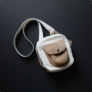 MAKR™ Pocket Satchel Leather - KHAKI