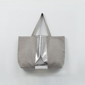 Christen Maxwell™ Tote Medium-Flax/Silver