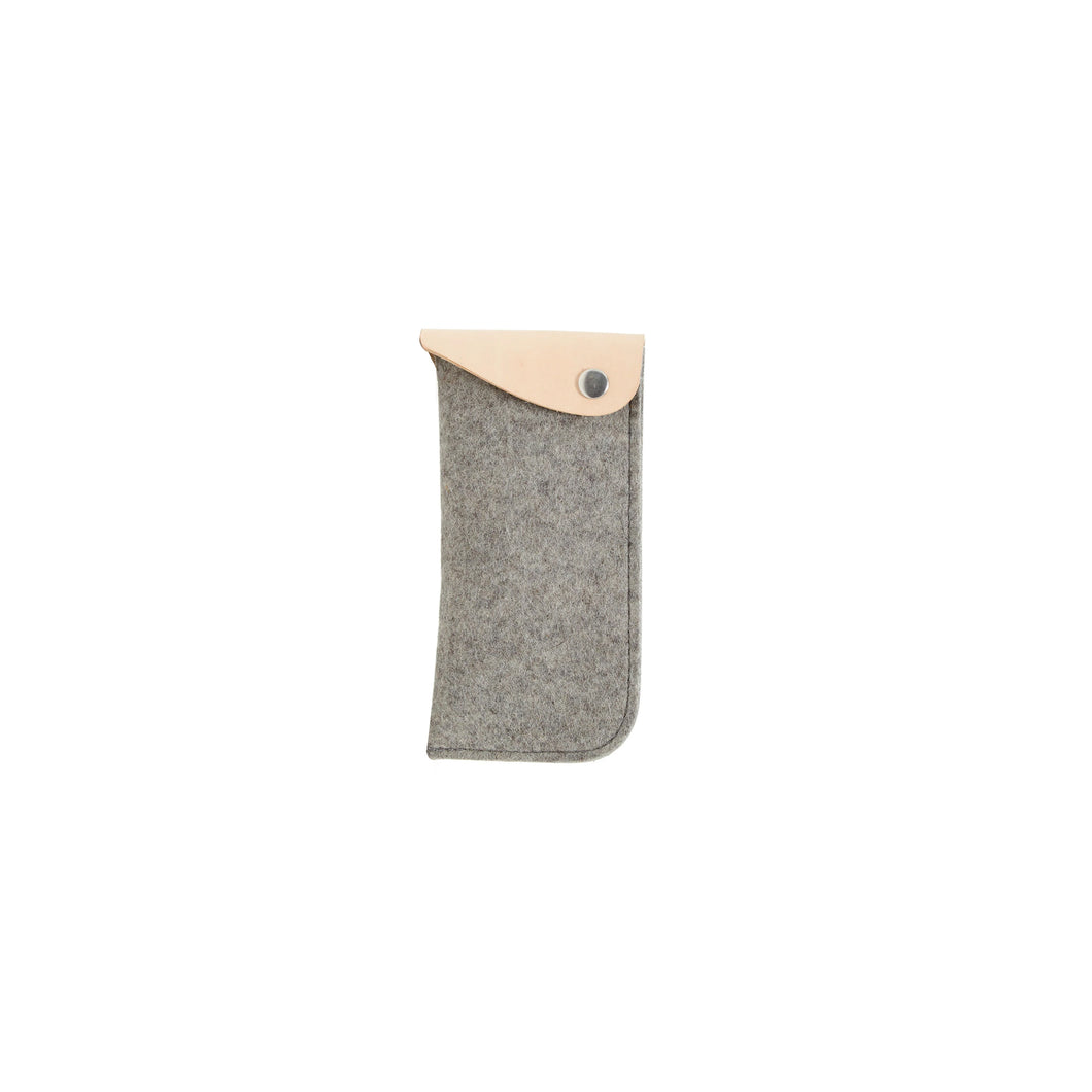 graf lantz™ Anzen Eyeglass Sleeve Felt-Granite