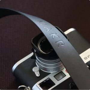 MAKR™ Leather Camera Strap - BLACK