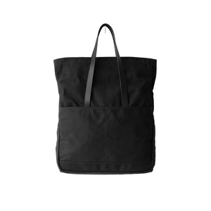 MAKR™ Canvas and Leather Fold Weekender Revised - BLACK